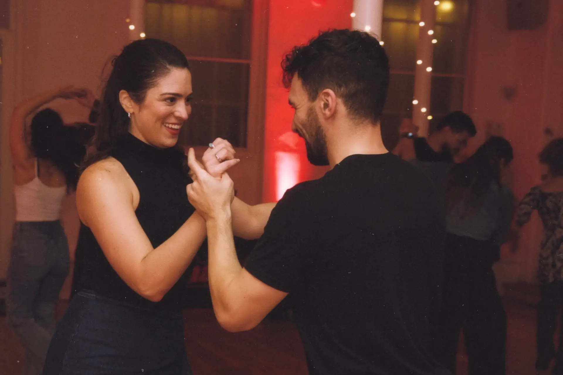 Salsa dancing at Changó social